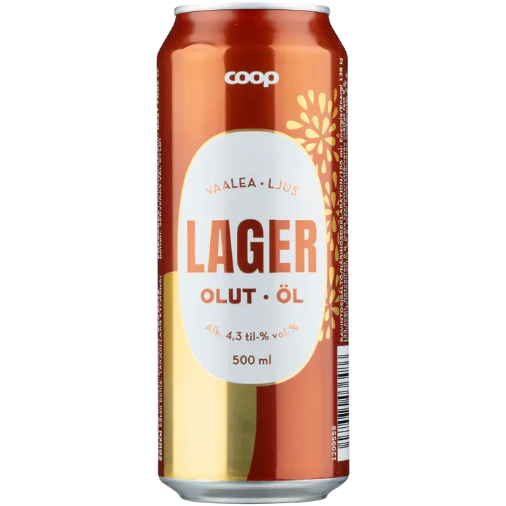 Coop Lager olut 4,3 % tölkki 0,5 l
