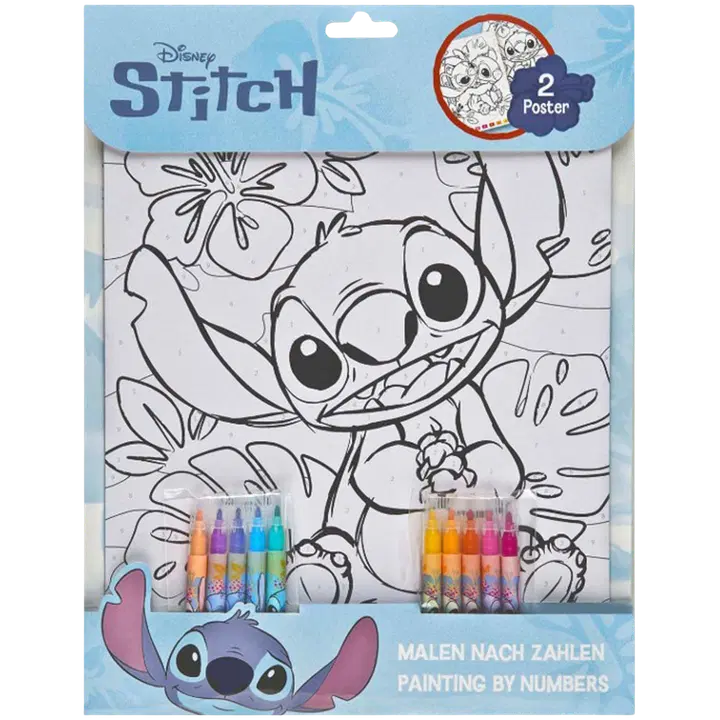 Stitch maalaa numeroittain