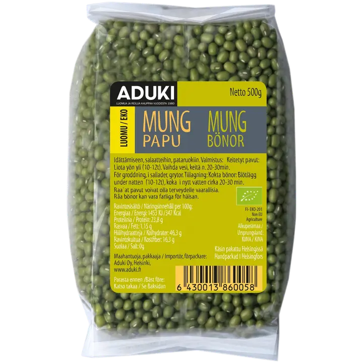 Aduki Luomu Mungpapu 500g