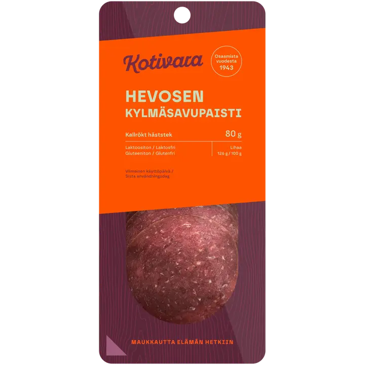 Kotivara Hevosen kylmäsavupaisti 80 g