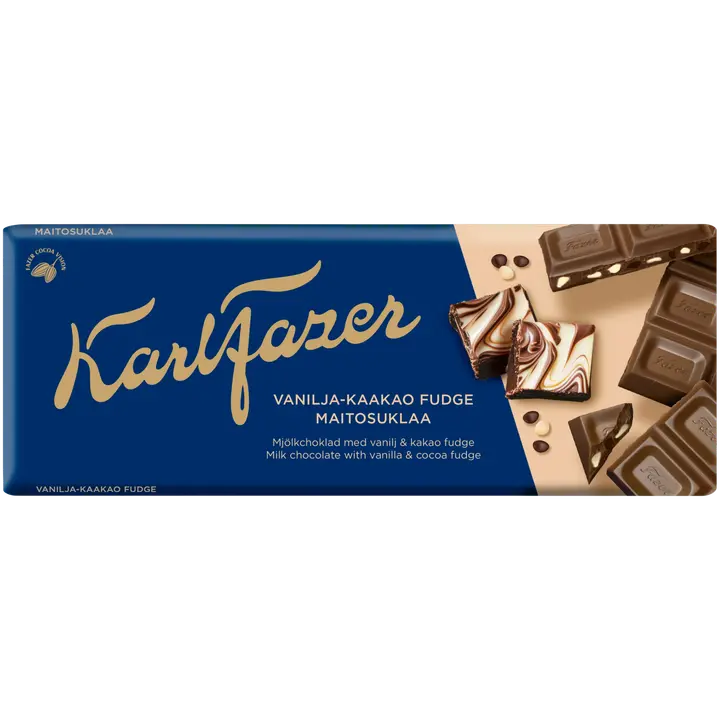 Karl Fazer Vanilla-kaakao suklaalevy 180 g