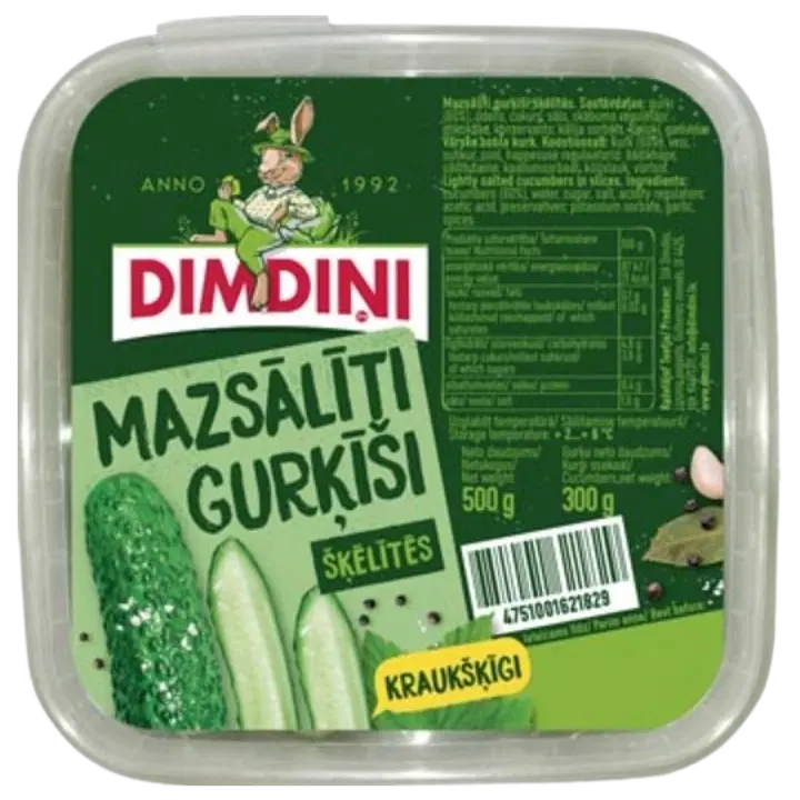 Värsked soolakurgi viilud 500 g