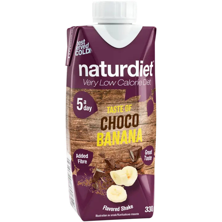 Naturdiet VLCD suklaa-banaani shake 330ml