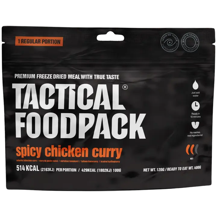 Tactical Foodpack tulinen kanacurry