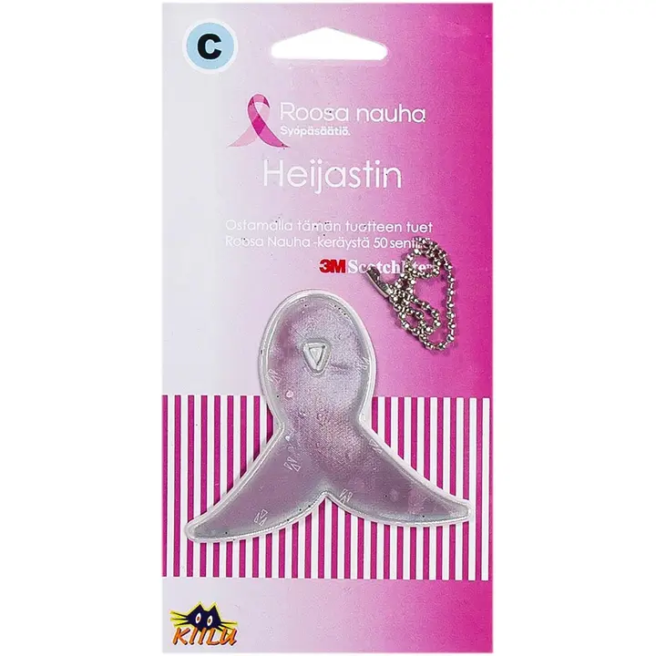 Kiilu C Roosa nauha logo heijastin