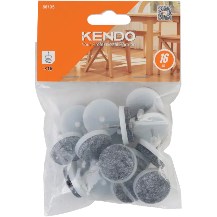 Kendo huopatassu naula 28 mm 16 kpl, valkoinen