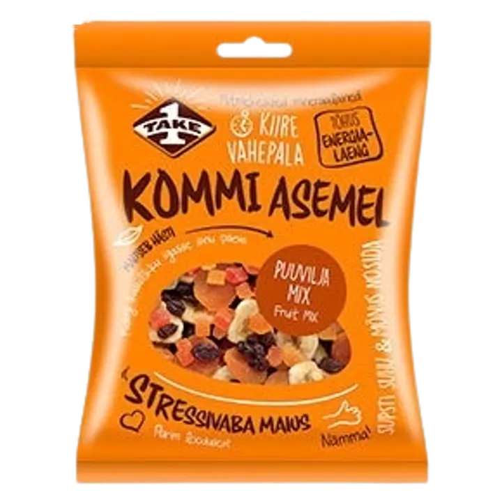 Kommi Asemel puuvilja mix 150g