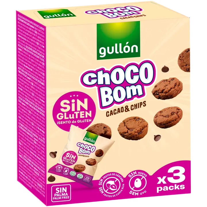 Gullon gluteenivaba mini šokolaadiküpsis šokolaaditükkidega 120g