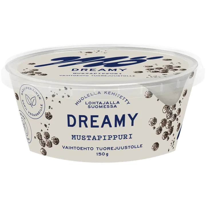 Mö Dreamy mustapippuri vaihtoehto tuorejuustolle 150 g
