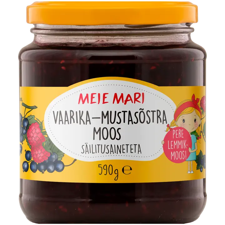 Meie Mari vaarika-mustasõstramoos 590g