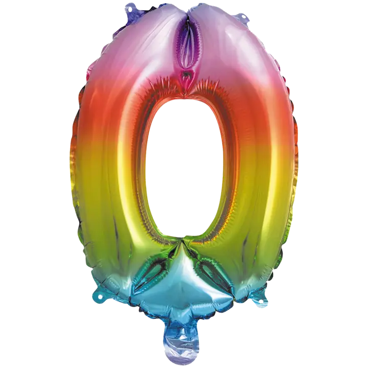 Decorata Party foliopallo Rainbow 35 cm No. 0