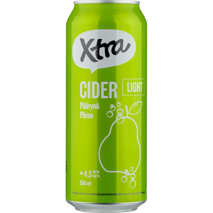 Xtra päärynäsiideri light 4,5% 0,5l tlk