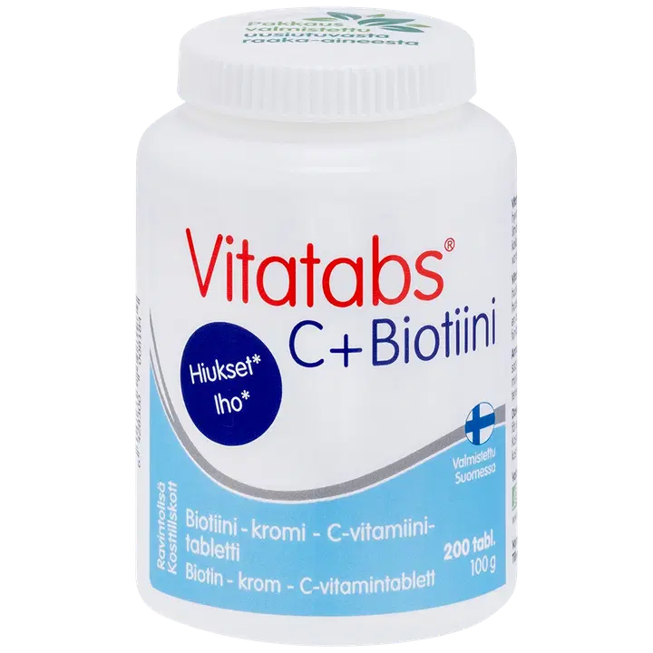 Vitatabs C + Biotiini kromi-biotiini-C-vitamiinitabletti 200 tabl