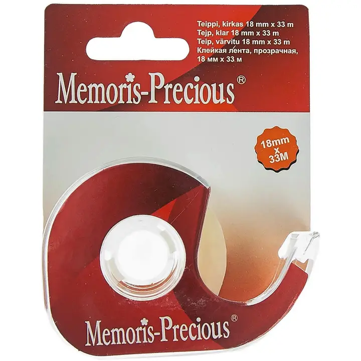 Memoris Precious teippi kirkas 18 mm x 33 m