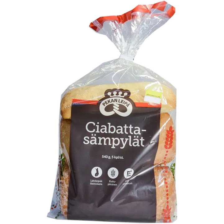 Pekan Leipä Ciabattasämpylät 5kpl 540g