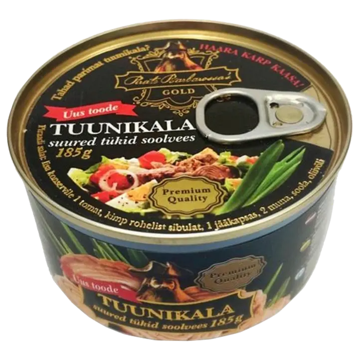 Pirate Barbarossa's Gold tuunikala suured tükid soolvees 185 g
