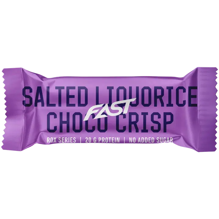 FAST ROX 55 g Salted Liquorice Crisp kerroksellinen proteiinipatukka