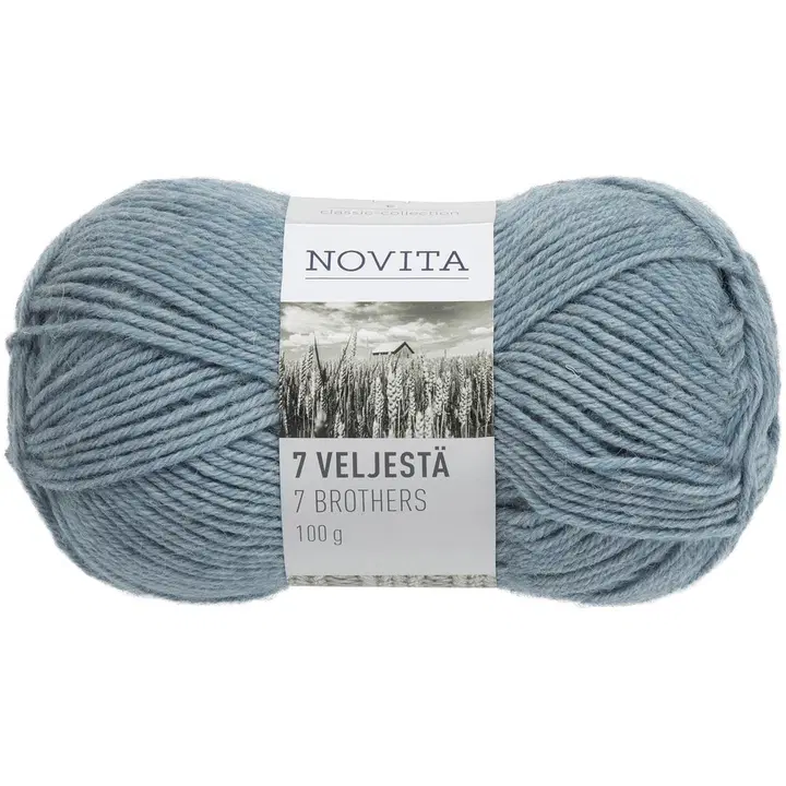 Novita 7 veljestä 100g jää 014