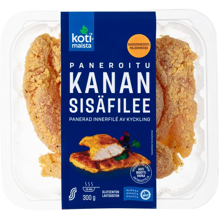 Kotimaista kanan sisäfilee paneroitu 300g