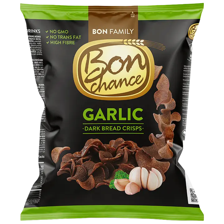 Bon chance musta leiva krõpsud küüslauguga 120g