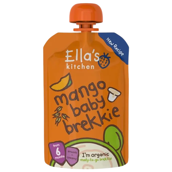 Ella´s Kitchen mango-jogurti-riisipüree 100 g, öko, alates 6-elukuust