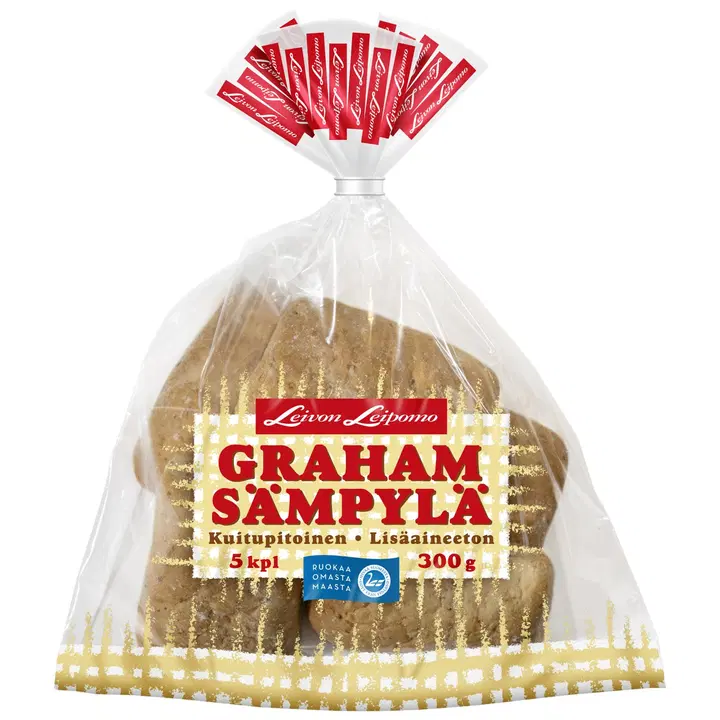 Leivon Leipomo  Grahamsämpylä 5 kpl 300g