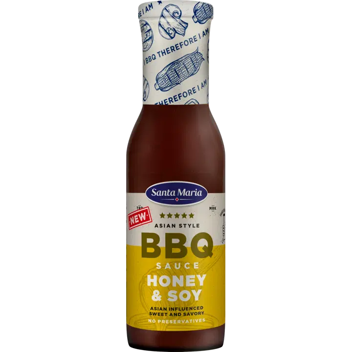 Santa Maria 350G  BBQ Sauce Honey & Soy BBQ-kastike