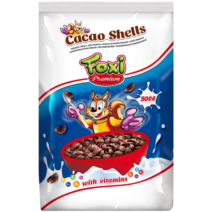 Foxi hommikusöögihelbed kakaomaitselised teokarbid 500g
