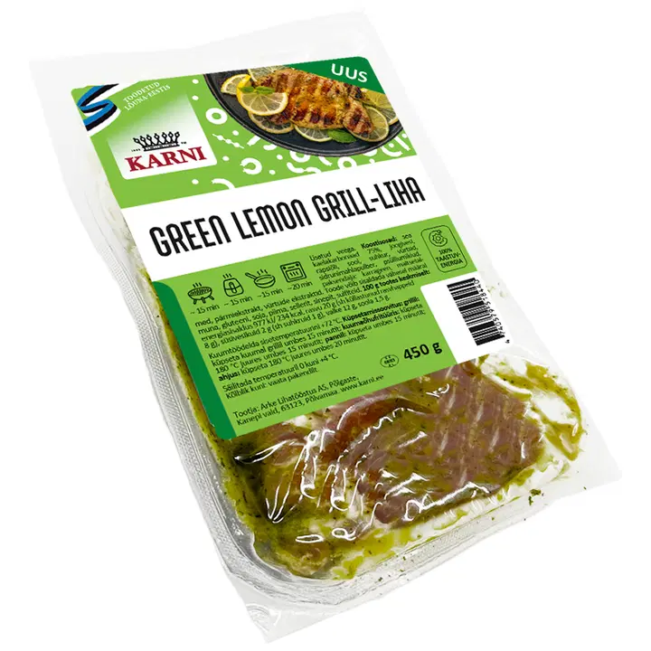 Karni Green lemon grill-liha, 450 g