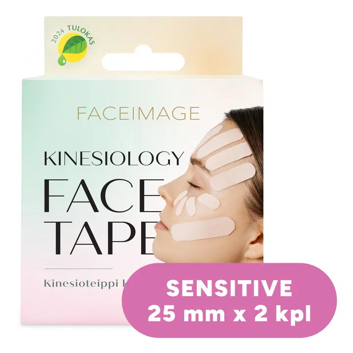 Faceimage kinesioteippi kasvoille Sensitive 2 x 2,5cm x 5m