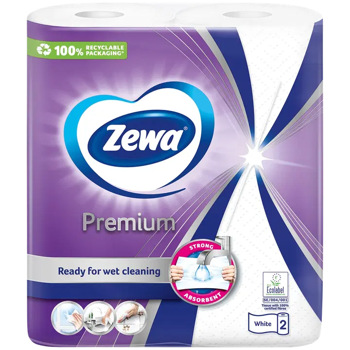 Majapidamispaber Zewa Premium 2-kih 2 rulli