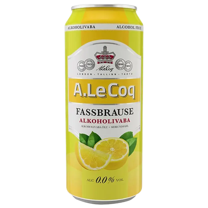 A.Le Coq Fassbrause Lemon alkoholivaba õlu 500ml