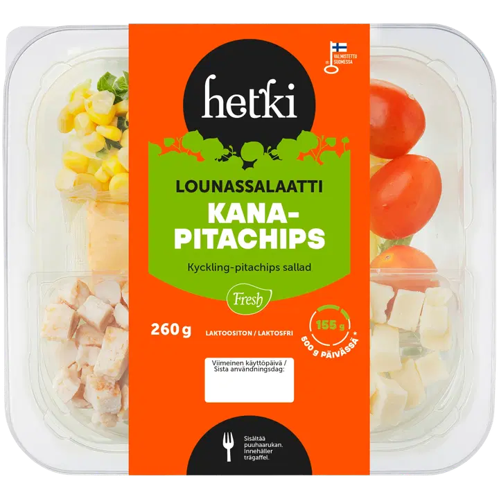 Fresh Hetki Lounassalaatti Kana-pitachips 260 g