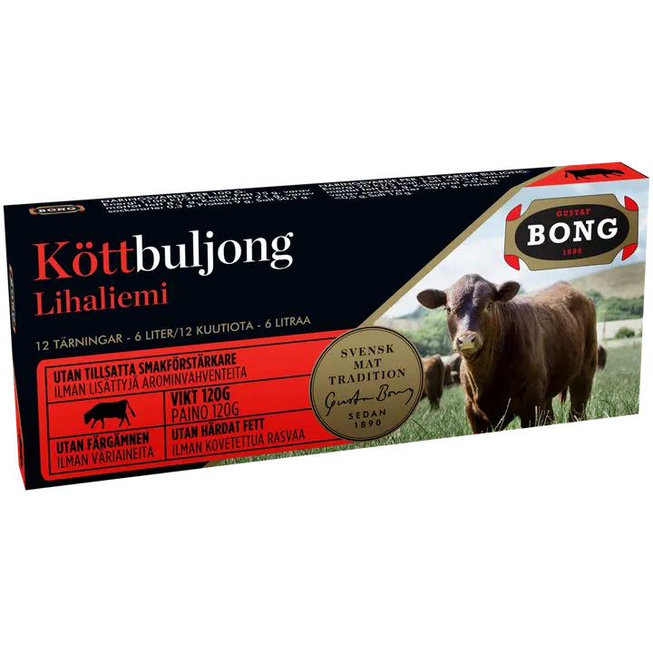 Bong lihaliemikuutiot 12-pack 120g