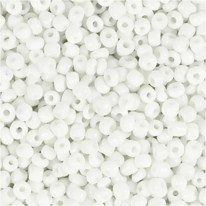 Creativ Company Rocaille- siemenhelmet valkoinen 25g/pkk