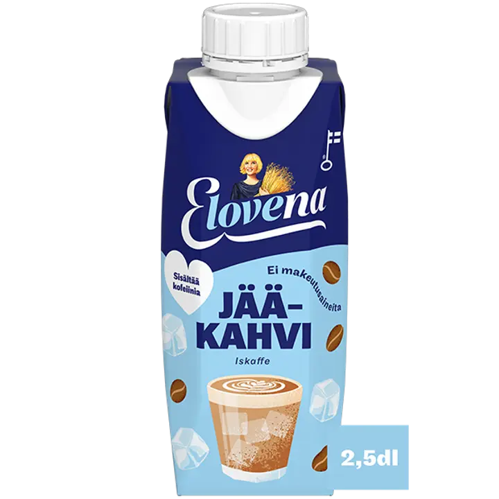 Elovena 2,5dl jääkahvi kaurapohjainen kahvijuoma