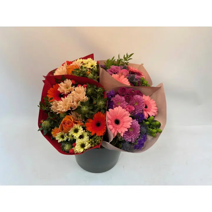 Kimppu Fredrika, lajitelma, monivärinen sekakimppu, 11 oksaa, 50cm