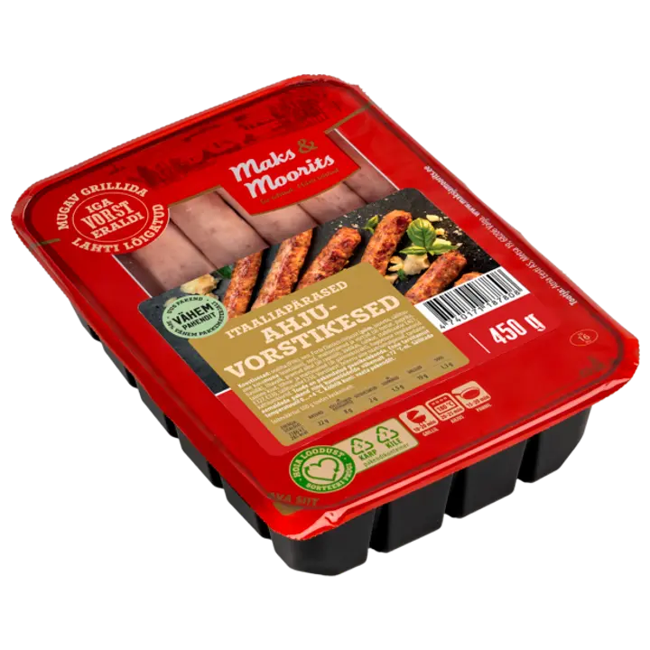 Itaaliapärased ahjuvorstikesed, 450 g