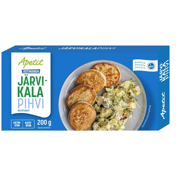 Apetit Kotimainen Järvikalapihvi kypsä pakaste 200g