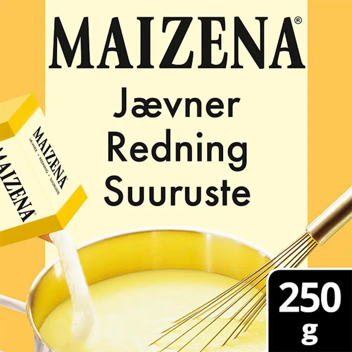 Maizena Vaalea Suuruste 100 % luonnollisia ainesosia 250 g