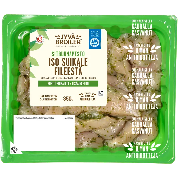 Jyväbroiler Iso Suikale Broilerin Fileestä Sitruunapesto 350g