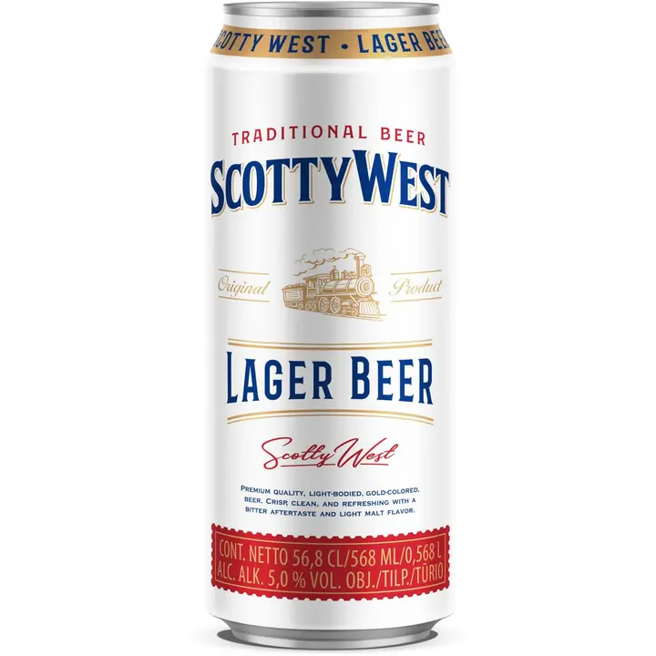 Scotty West Lager hele õlu 5%vol 568 ml