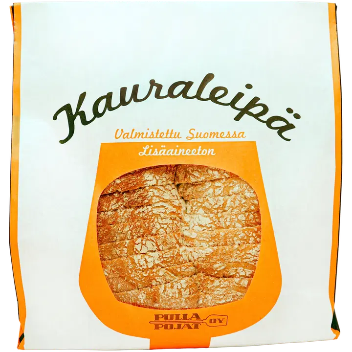 Pulla Pojat kauraleipä siivutettu