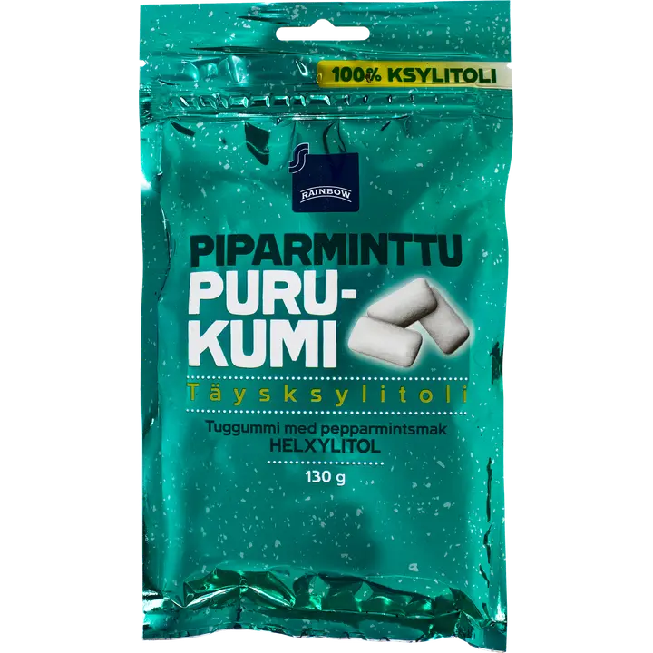 Rainbow purukumi piparminttu täysksylitoli 130g
