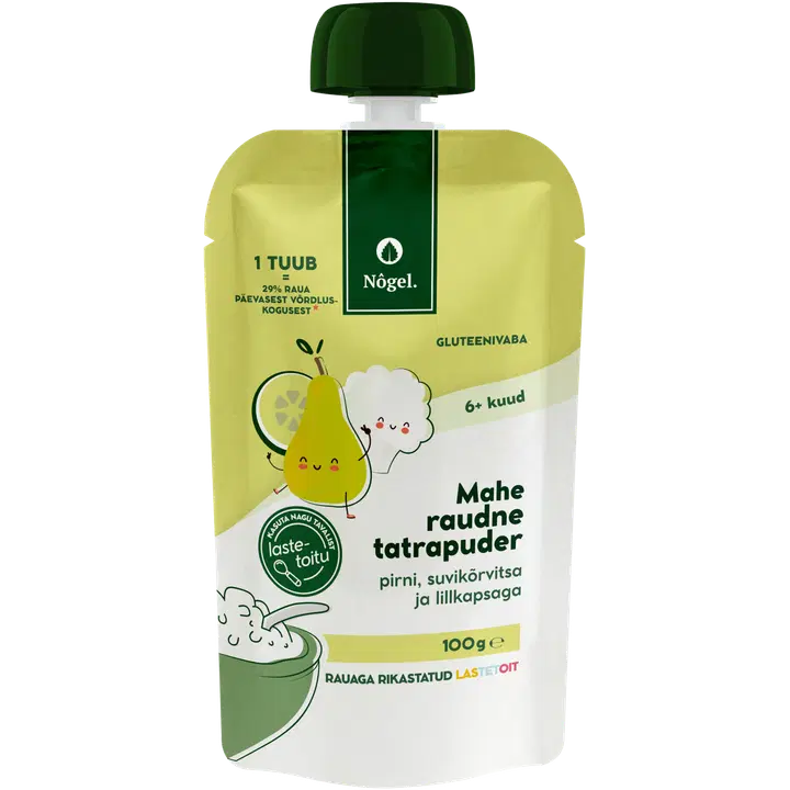 Nogel Mahe raudne tatrapuder pirni, suvikõrvitsa ja lillkapsaga, 6k, 100 g