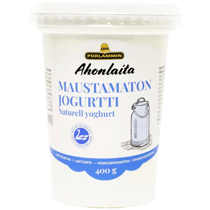 Porlammin Ahonlaita Maustamaton Jogurtti 400g