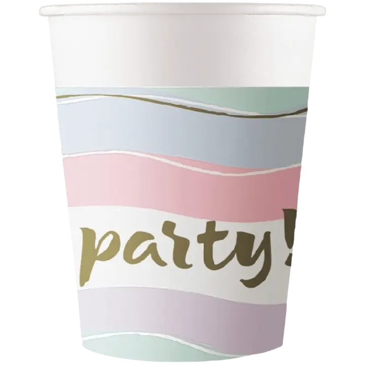 FSC Paper Cup 200ml Elegant Party 8 kpl