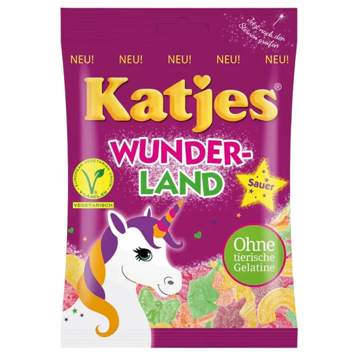 Katjes Wunderland hapukad kummikommid 200 g