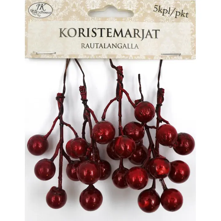 J.K. Primeco Koristemarjat punainen 5kpl/pkt