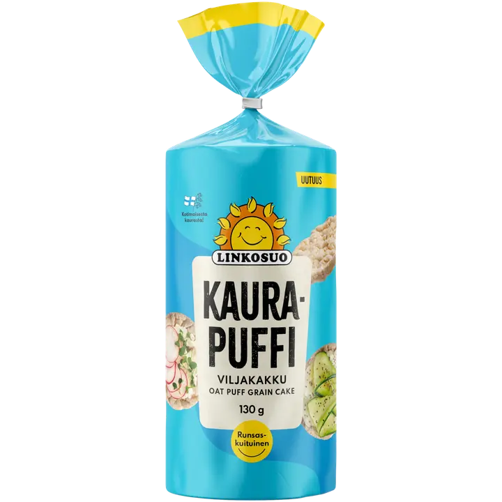 Linkosuo viljakakku kaurapuffi 130g